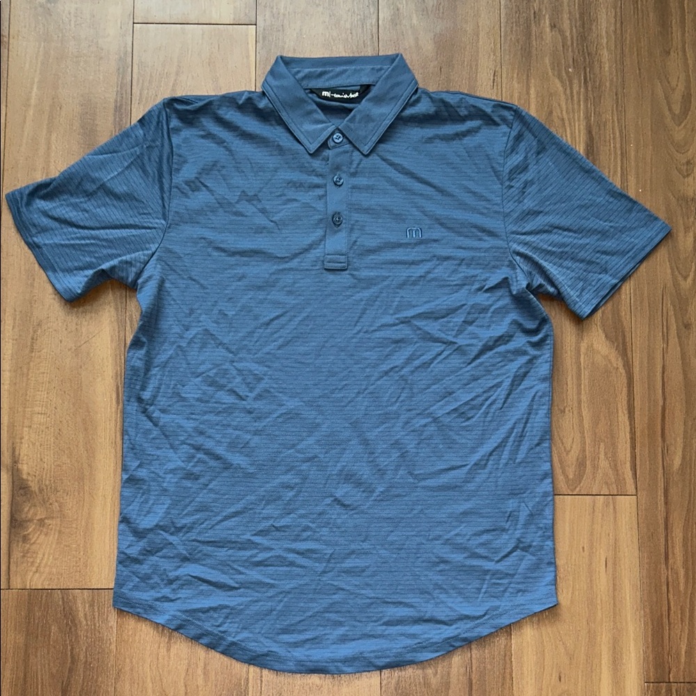 Travis Mathew Classic Blue Polo Shirt